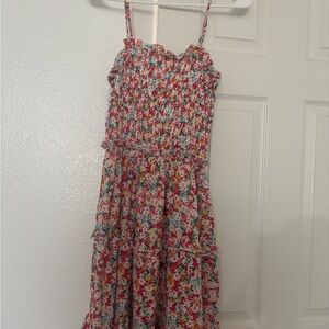 Floral Pink Kids Dress